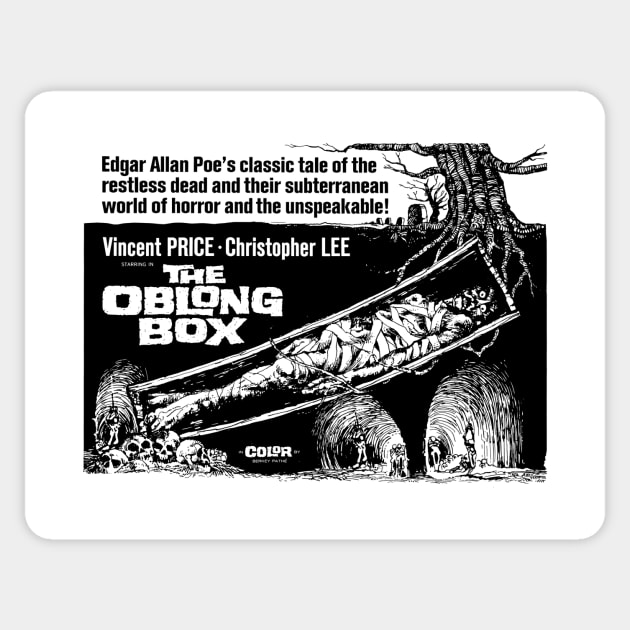 The Oblong Box Sticker by The Video Basement